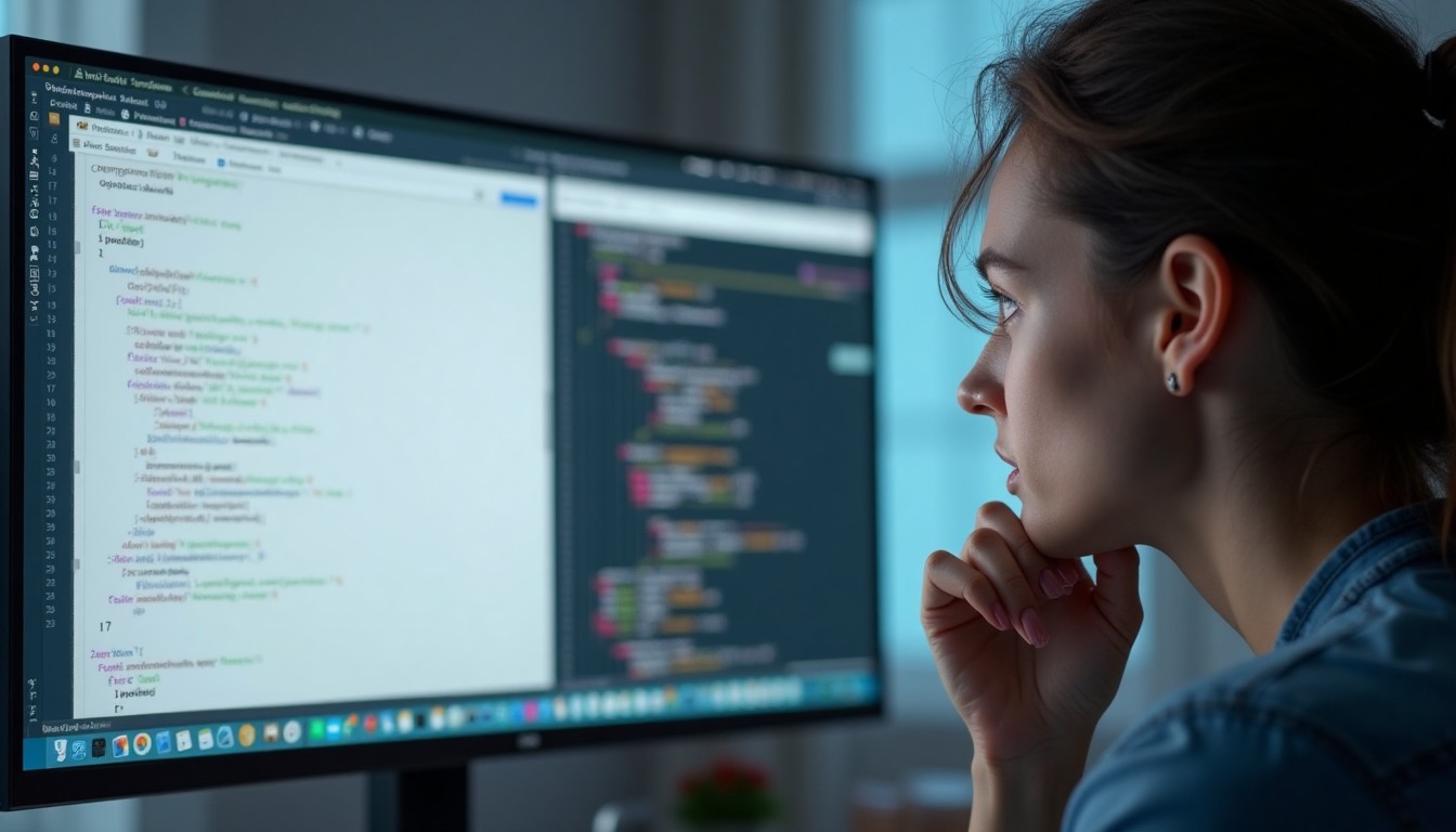 Screenshot of Bootstrap grid columns and responsive layout example inside a modern code editor.